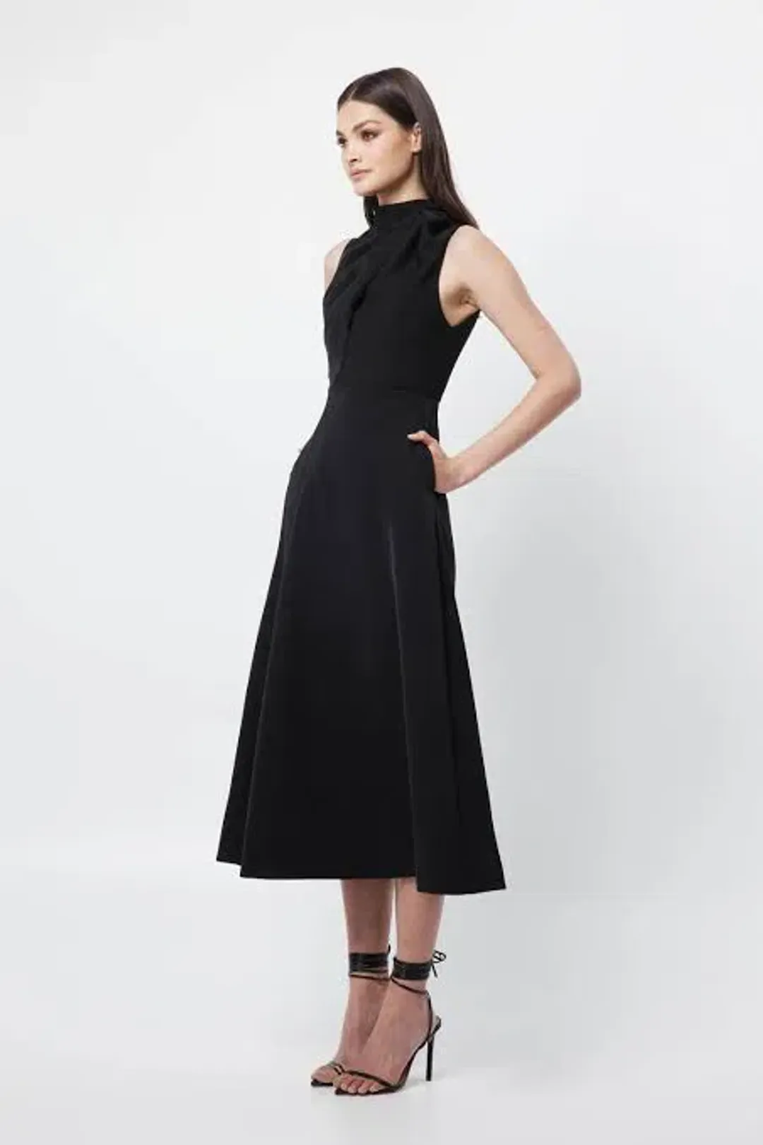 Mossman Cosmic Maxi Dress Black Size 8 for rent on The Volte - main image