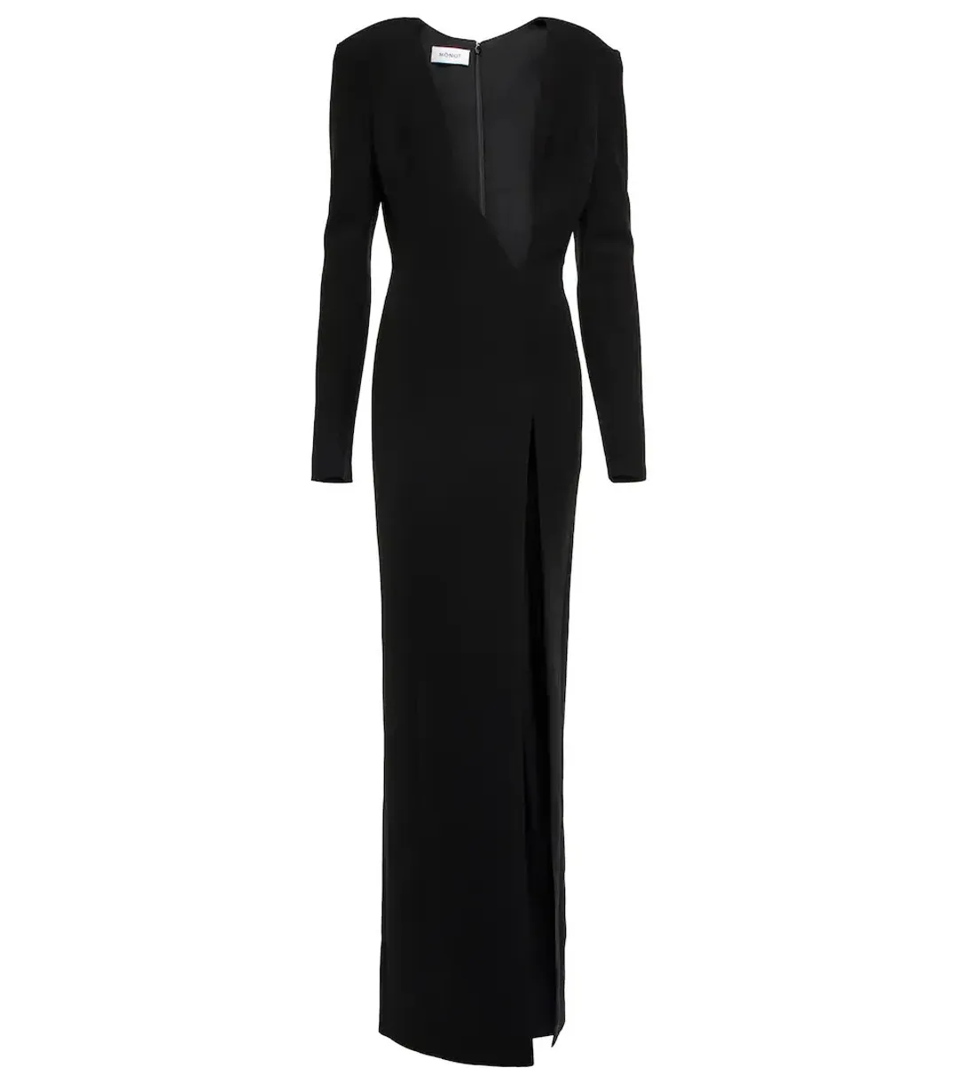 Monot Asymmetric Cut-out Gown Black Size 8 for rent on The Volte - main image