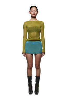 Tank Air Studio Lotus Mini Skirt Aqua Size 6 for rent on The Volte - image 2