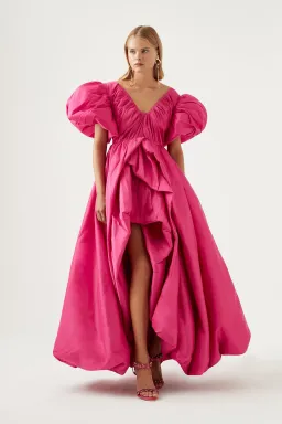 Aje Manifestation Gown Fuchsia Size 10 for rent on The Volte - image 1