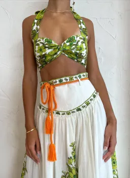 Alemais Wallis Bralette And Skirt Set Myrtle Size 8 for rent on The Volte - image 4