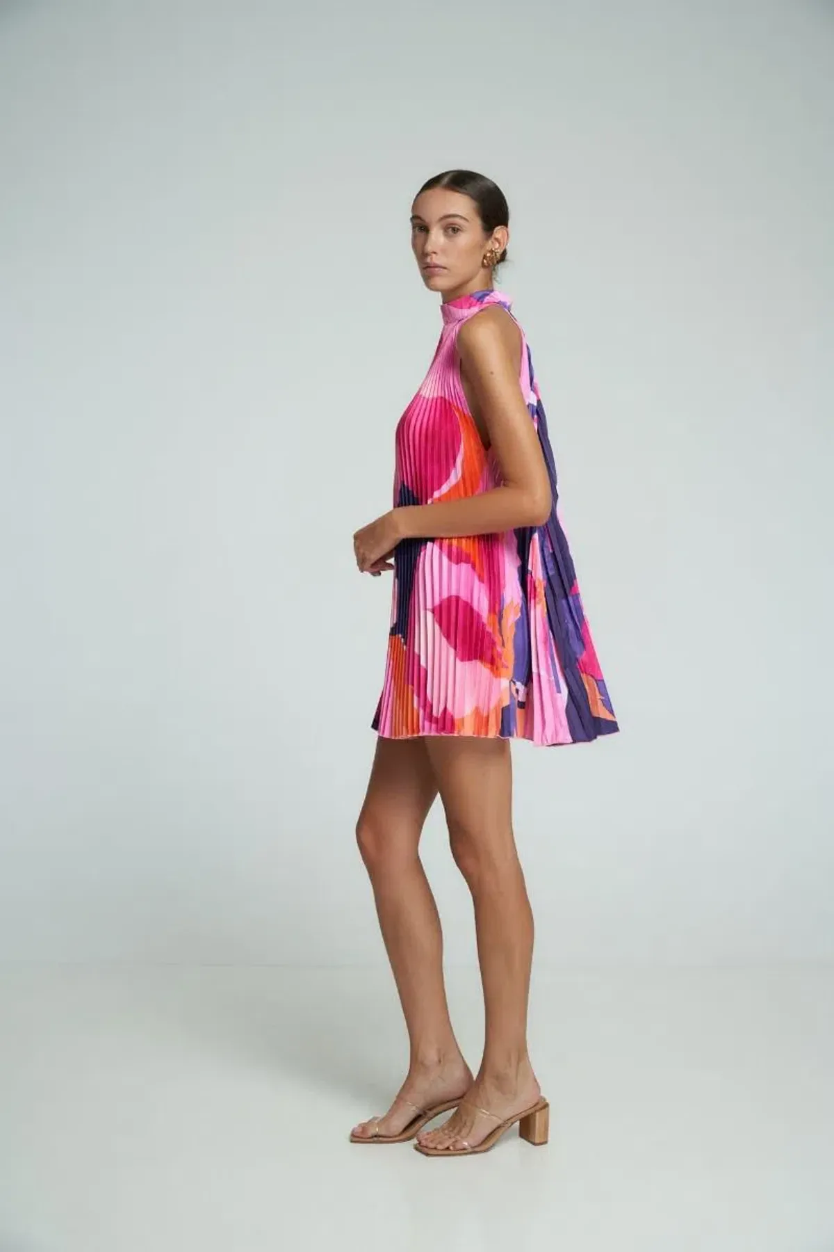 L'Idee Amour Halterneck Mini Dress Capri Size 8 - Image 3