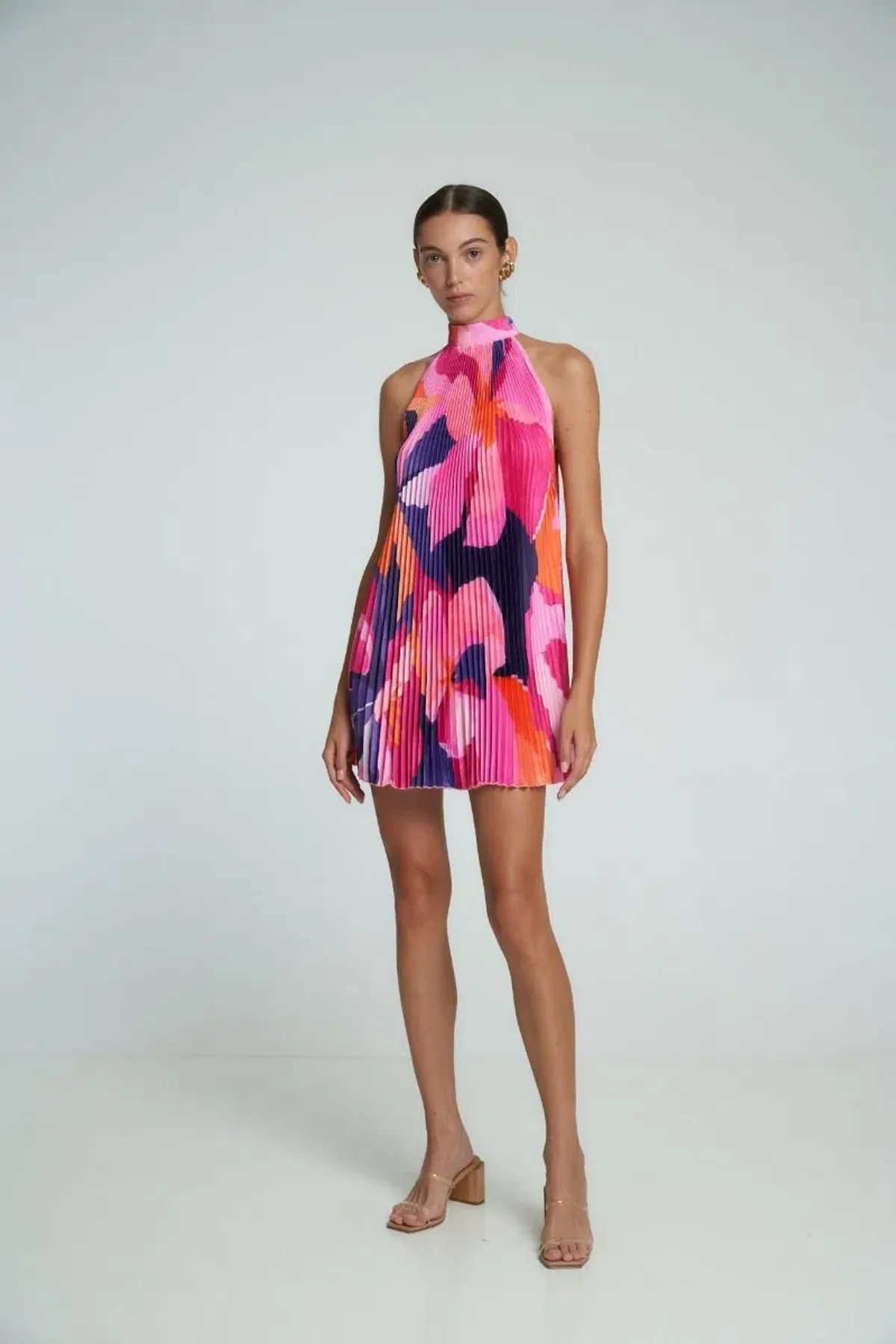 L'Idee Amour Halterneck Mini Dress Capri Size 8 - Image 1