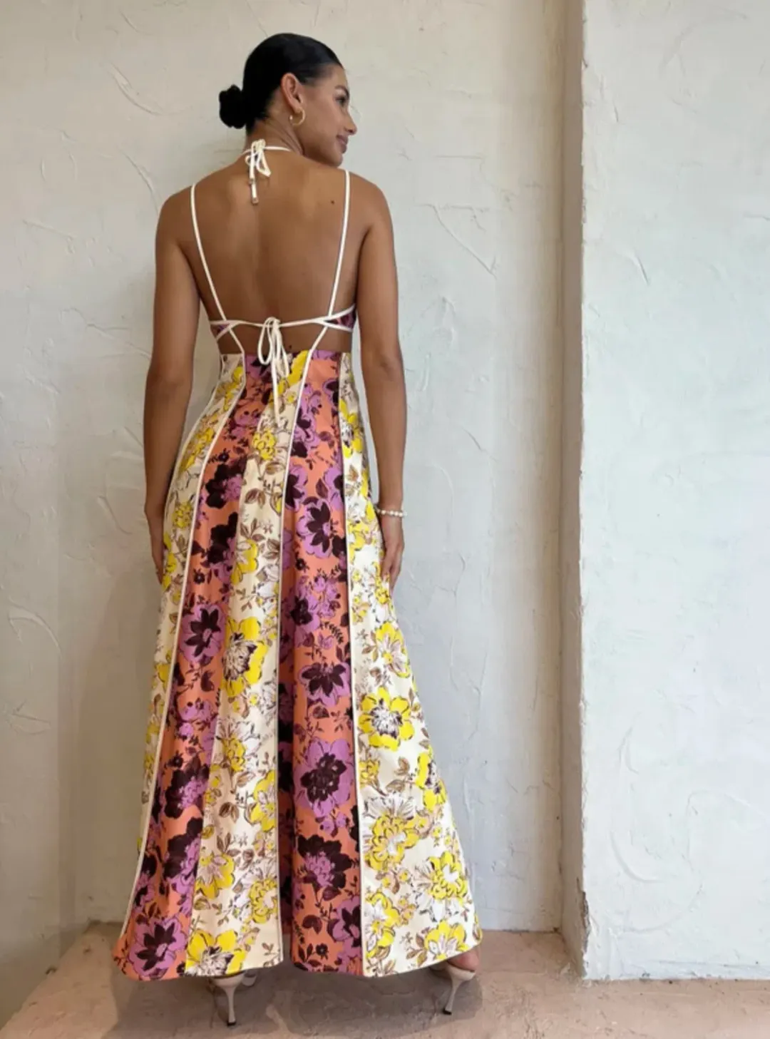 Significant Other Ana Maxi Dress in Floral Mix Multi-colored Size AU 8 for rent on The Volte - main image
