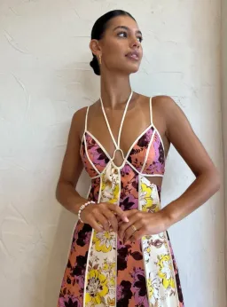 Significant Other Ana Maxi Dress in Floral Mix Multi-colored Size AU 8 for rent on The Volte - image 3