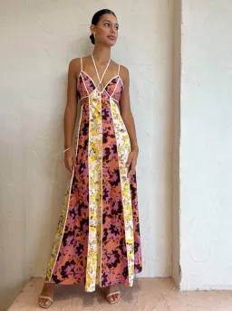 Significant Other Ana Maxi Dress in Floral Mix Multi-colored Size AU 8 for rent on The Volte - image 1