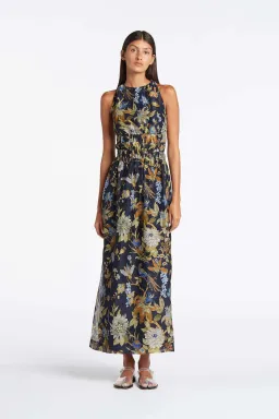 Sir the Label Lilian Cross Back Dress Navy Size AU 12 for rent on The Volte - image 1