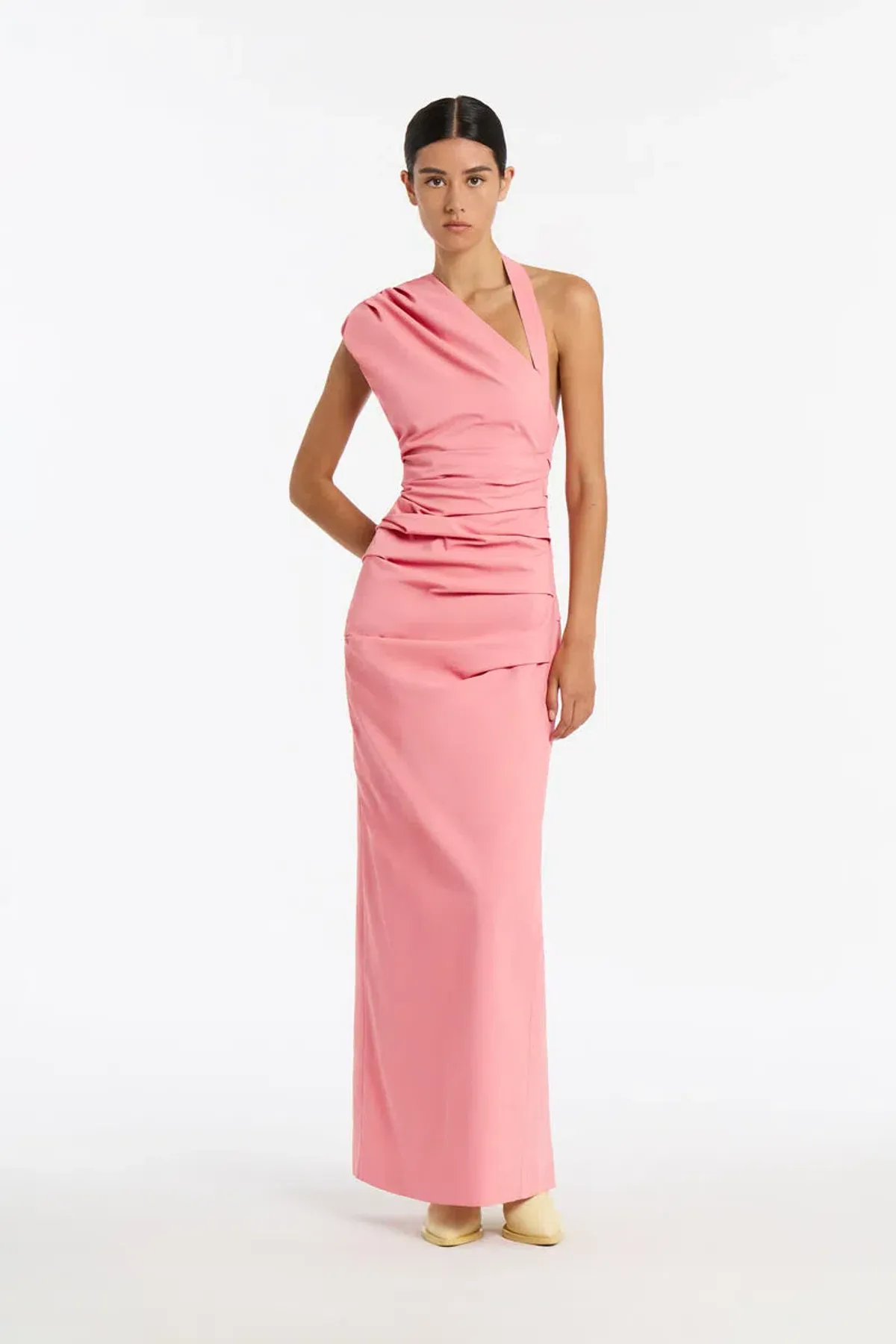 Sir The Label Giacomo Gathered Gown in Pink Size 8 / SIZE 1 - Image 1