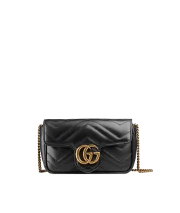 Gucci Marmont Matelelasse Leather Super Mini Bag Black for rent on The Volte - image 1