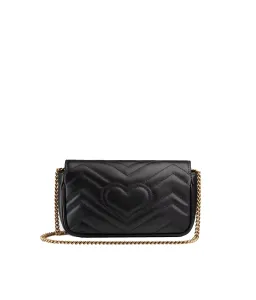 Gucci Marmont Matelelasse Leather Super Mini Bag Black for rent on The Volte - image 2