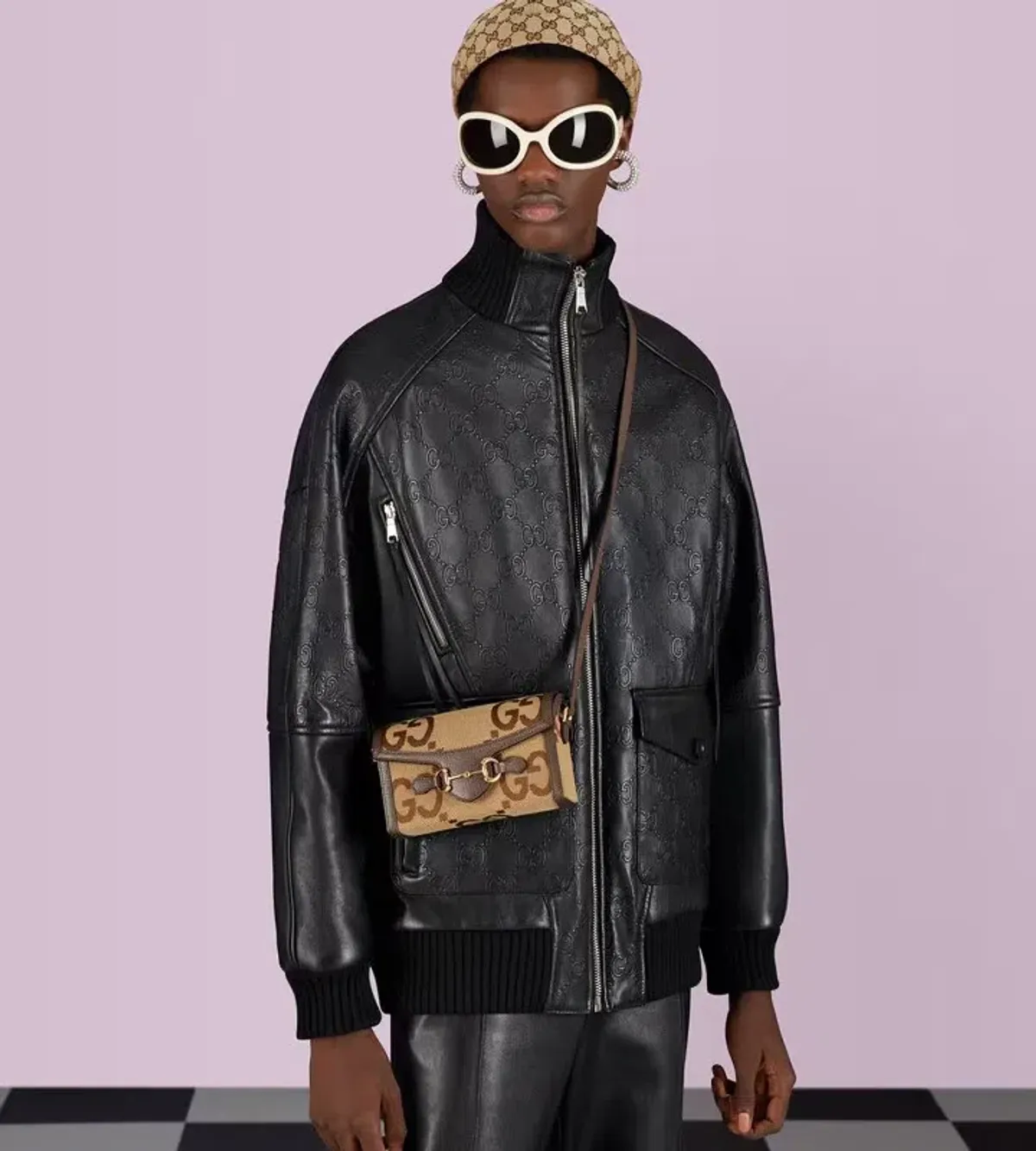 Gucci Horsebit 1955 Jumbo GG Mini Bag - Image 3