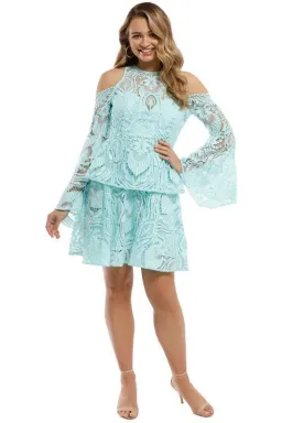 Thurley Amethyst Sleeve Dress Blue Size 8 for rent on The Volte - image 1