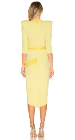 Zhivago Eye of Horus Dress Pastel Yellow Size 8 for rent on The Volte - image 3
