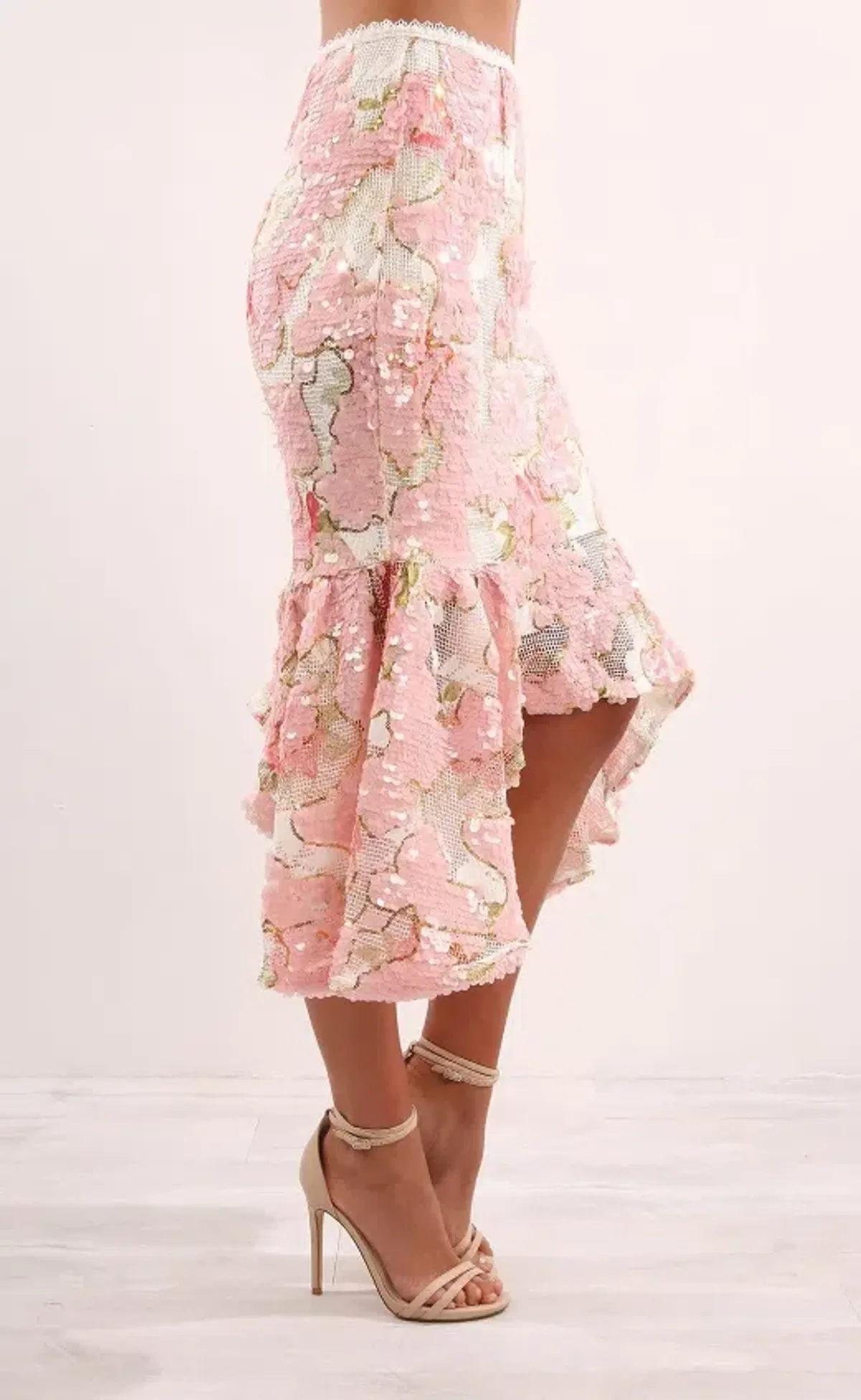 Asilio Luck Be A Lady Top & Skirt Set Sequin Size 10 - Image 4