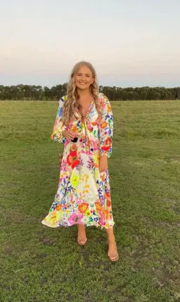 Camilla Wrap Tie Dress Fairy Gang Size 8 for rent on The Volte - image 4