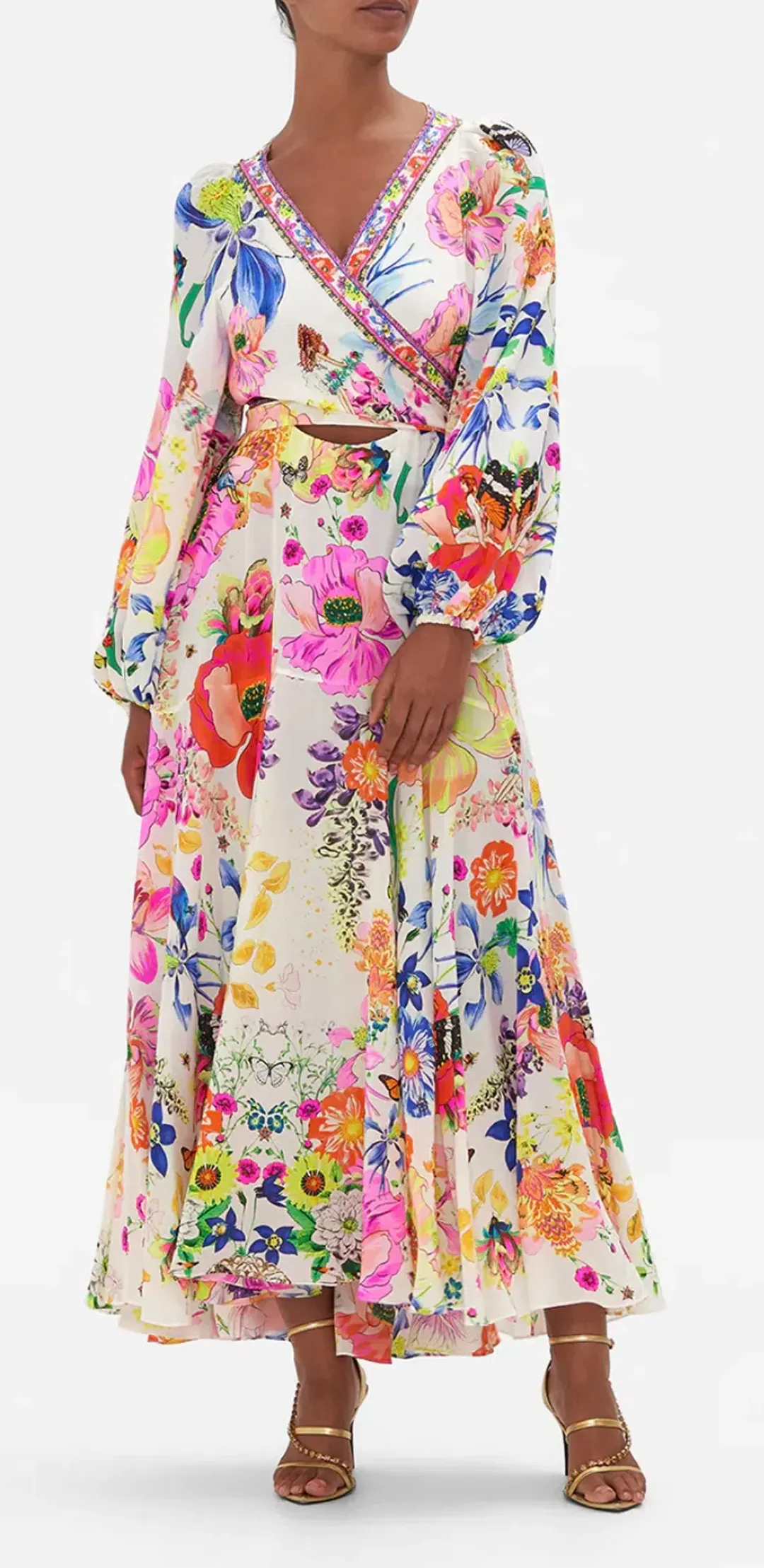 Camilla Wrap Tie Dress Fairy Gang Size 8 for rent on The Volte - main image