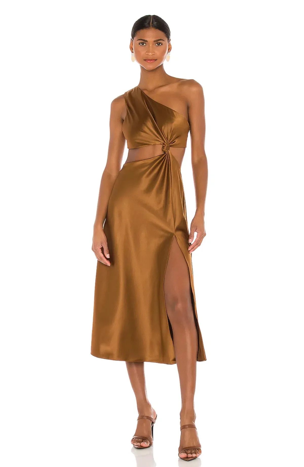 LPA the Label Imani Midi Dress in Brown Size S / Au 8 - Image 1