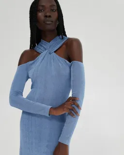 Significant Other Yara Maxi Dress Blue Size 14 for rent on The Volte - image 2