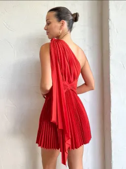 Acler Luton Mini Dress Scarlet Size 6 for rent on The Volte - image 3