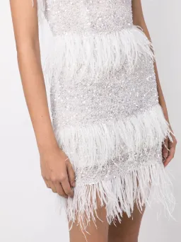 Rachel Gilbert Frenchy Mini Dress Ivory Size 1 / AU 8 for rent on The Volte - image 4