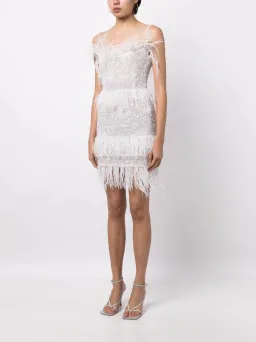 Rachel Gilbert Frenchy Mini Dress Ivory Size 1 / AU 8 for rent on The Volte - image 1