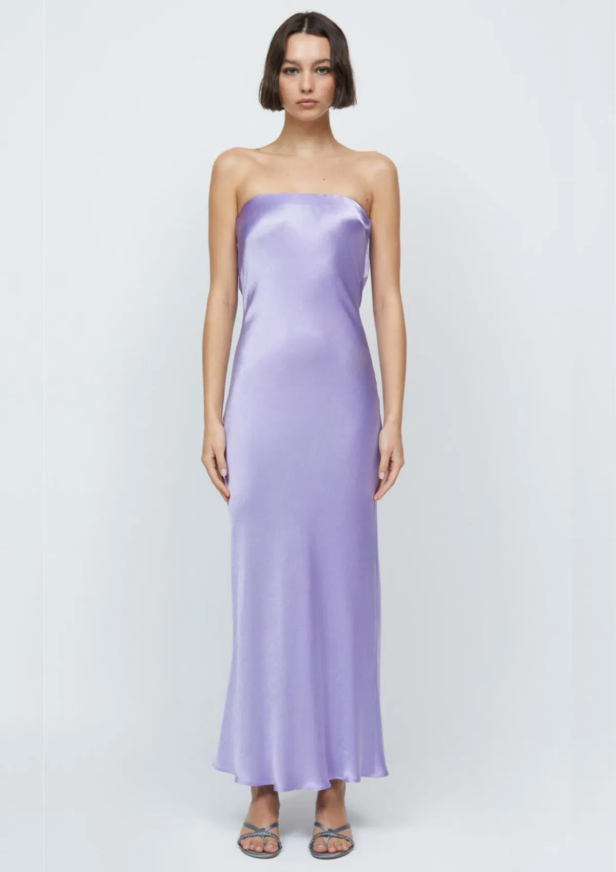 Bec & Bridge Moon Dance Strapless Maxi Dress Lilac Size S / AU 8 - Image 1
