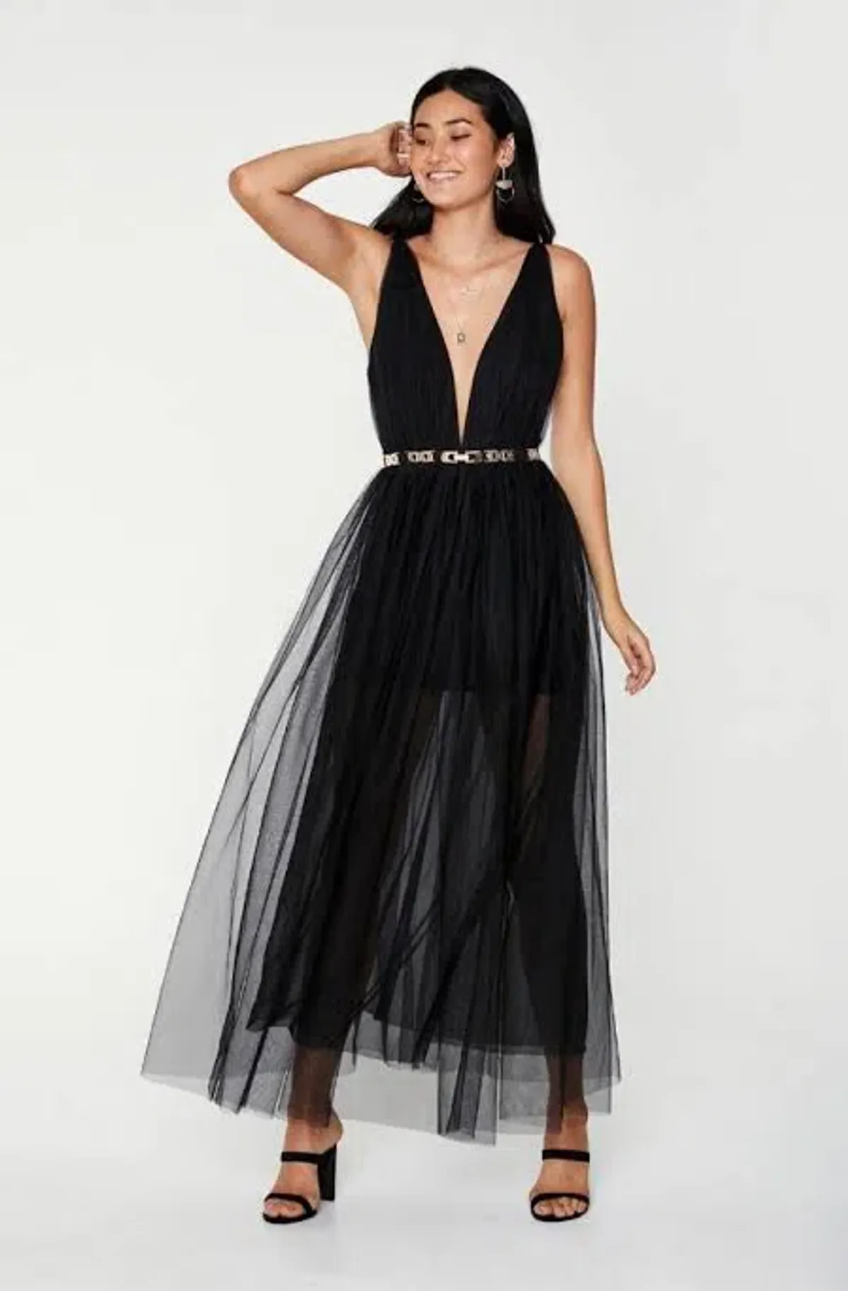 Sheike Anastasia Maxi Dress Black Size AU 8 - Image 1
