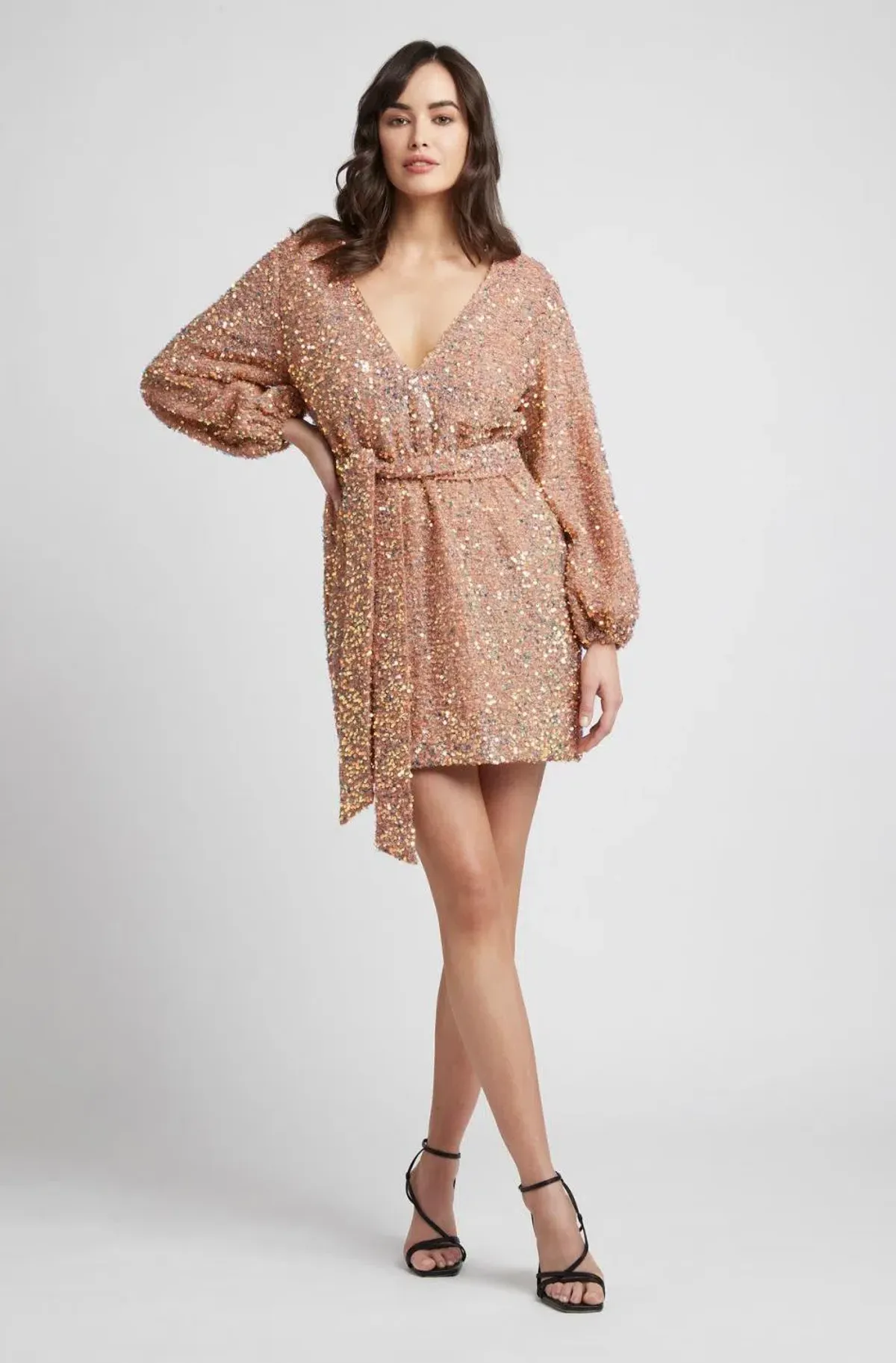 Sheike Xanadu Dress Gold Size AU 8 - Image 1