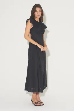 Hansen And Gretel Portofino Backless Midi Dress Black Size AU 10 for rent on The Volte - image 4