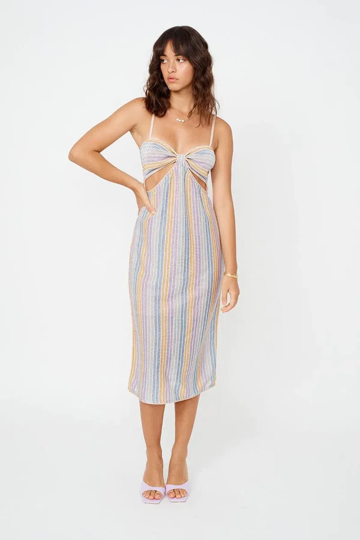 Suboo Elise Cut Out Dress Multi-Colored Size AU 12 - Image 1