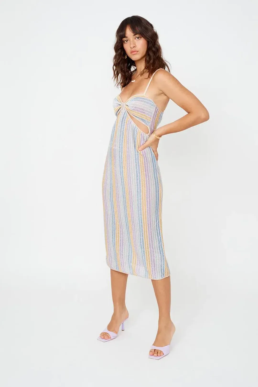 Suboo Elise Cut Out Dress Multi-Colored Size AU 12 for rent on The Volte - main image