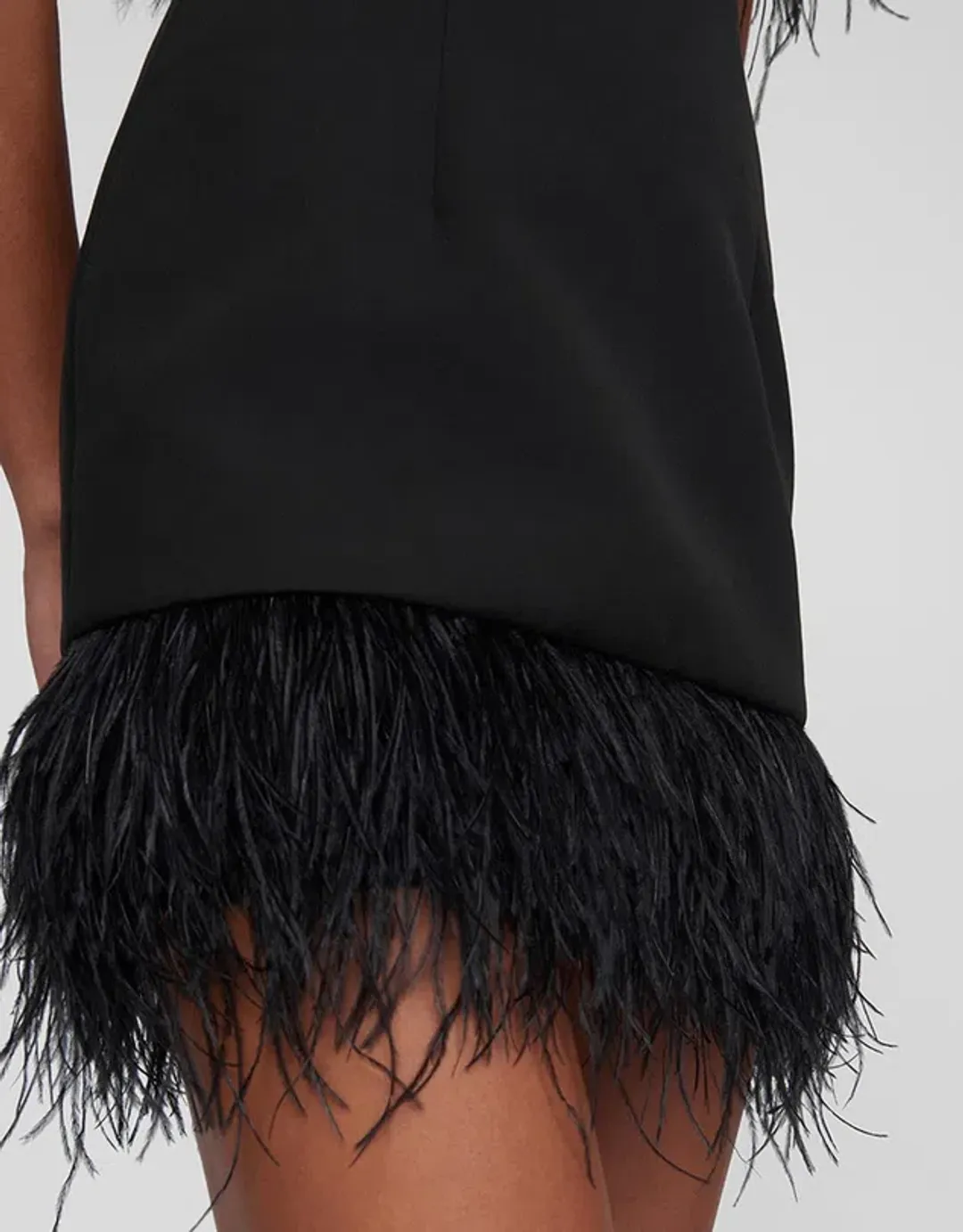 By Johnny Feather Mini Dress Black Size XS / AU 6 for rent on The Volte - main image