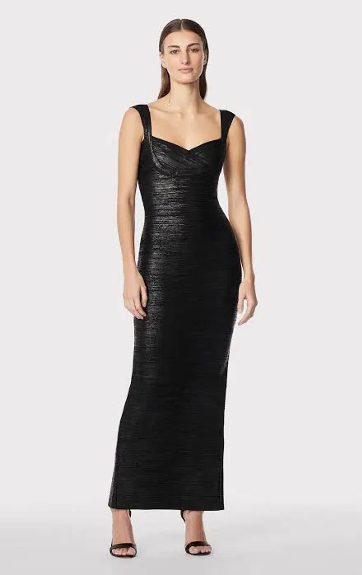 Herve Leger Sweetheart Gown Black Size AU6 - Image 2