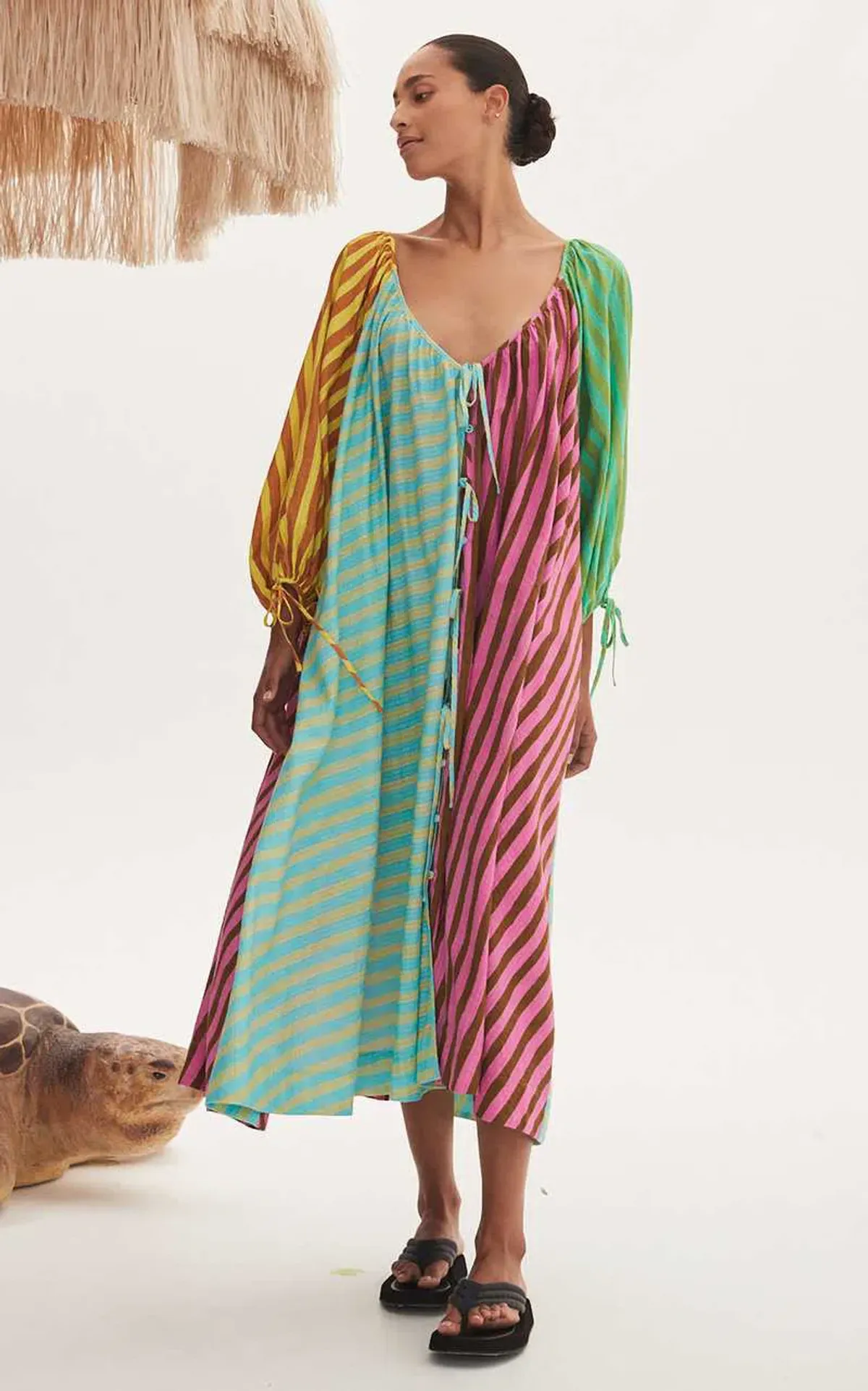 Alemais Bobbie Pool Dress Multi-colored Size AU 14 for rent on The Volte - main image