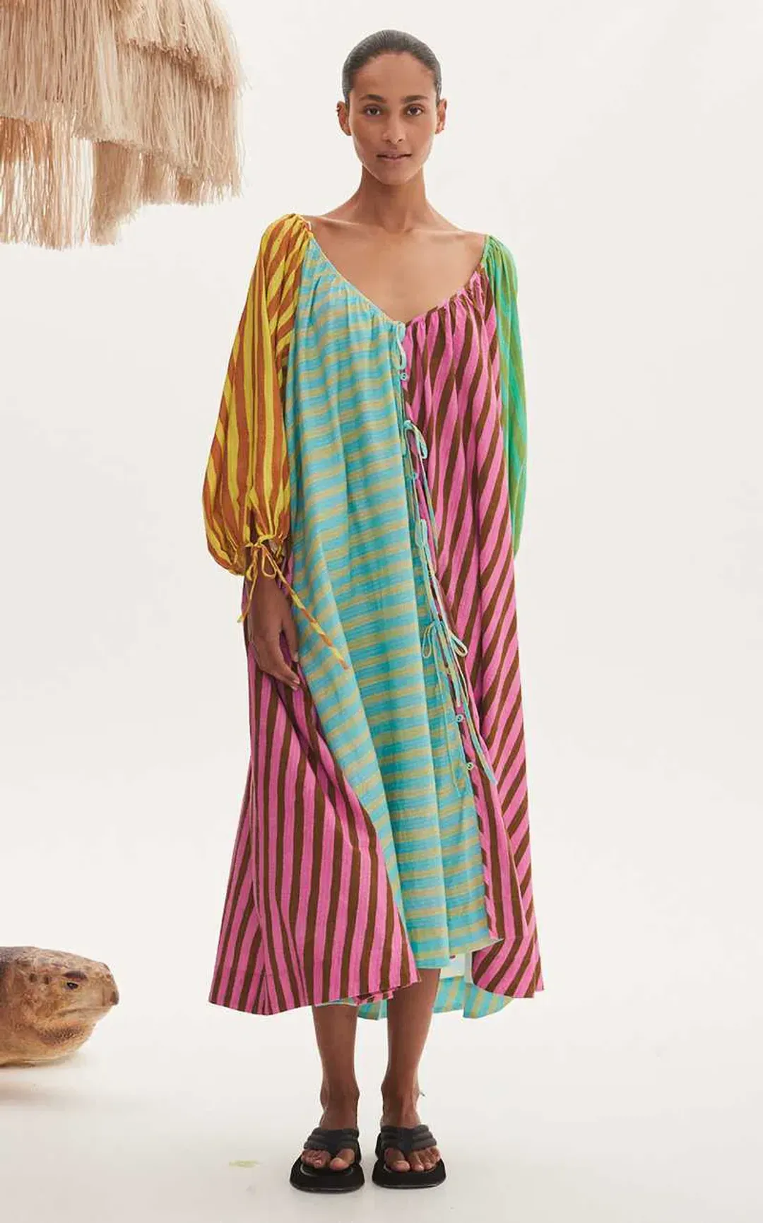 Alemais Bobbie Pool Dress Multi-colored Size AU 14 for rent on The Volte - main image