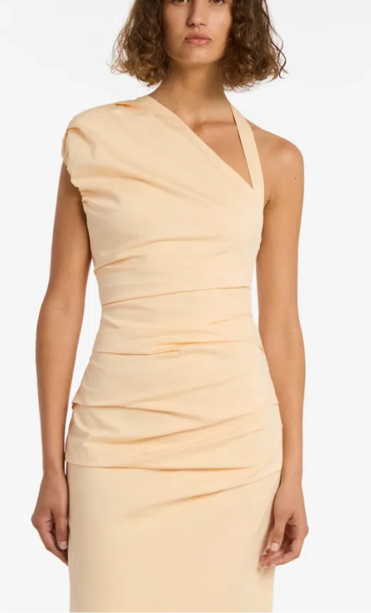 Sir The Label Giacomo Gathered Gown in butter Size 8 / SIZE 1 - Image 4