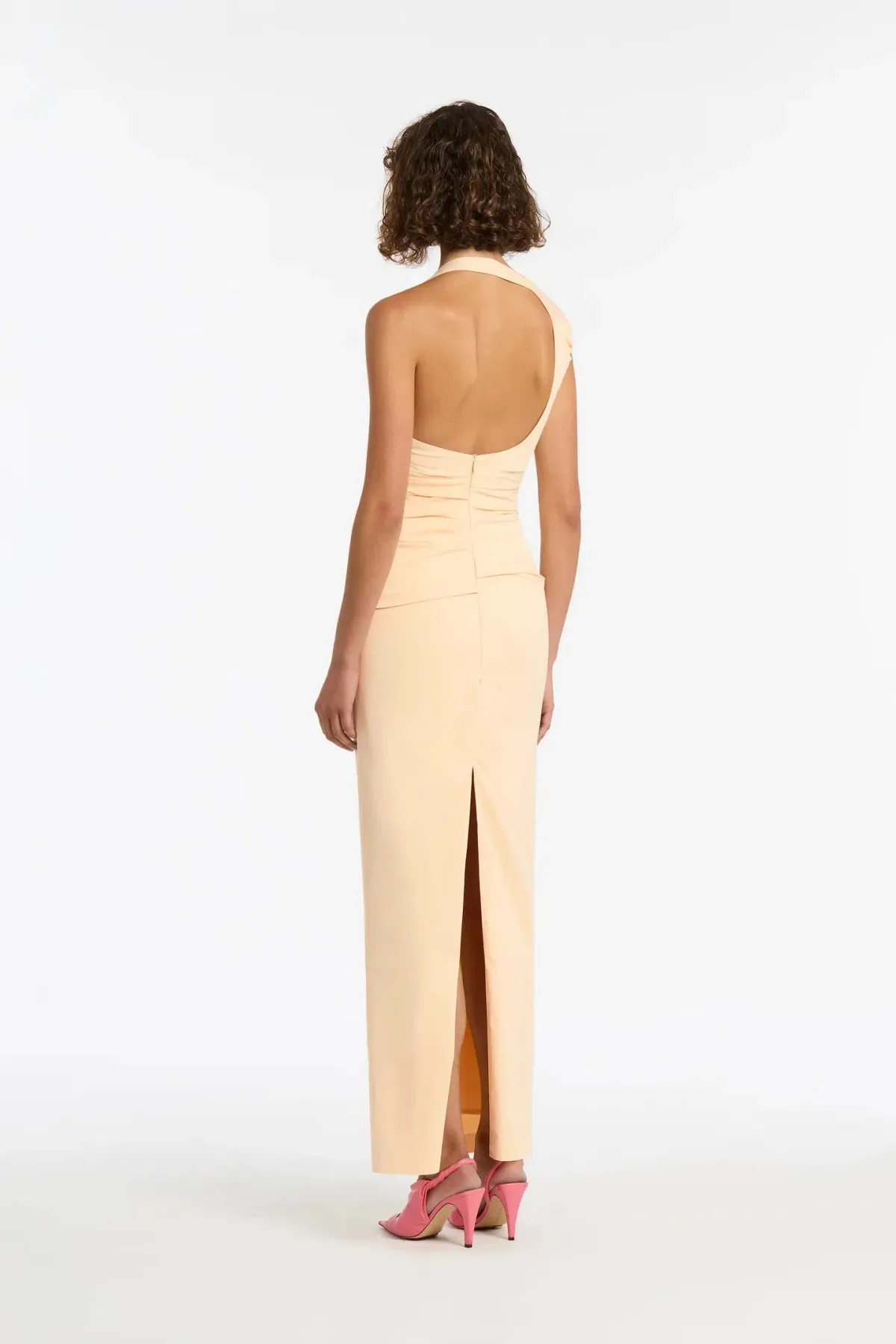 Sir The Label Giacomo Gathered Gown in butter Size 8 / SIZE 1 - Image 2
