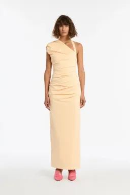 Sir The Label Giacomo Gathered Gown In Butter Size 2 / AU 10 for rent on The Volte - image 1