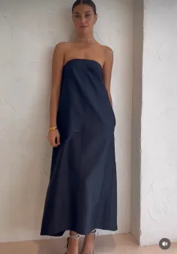 Manning Cartell Kinetic Abstractions Strapless Dress Black Size AU 8 for rent on The Volte - image 2