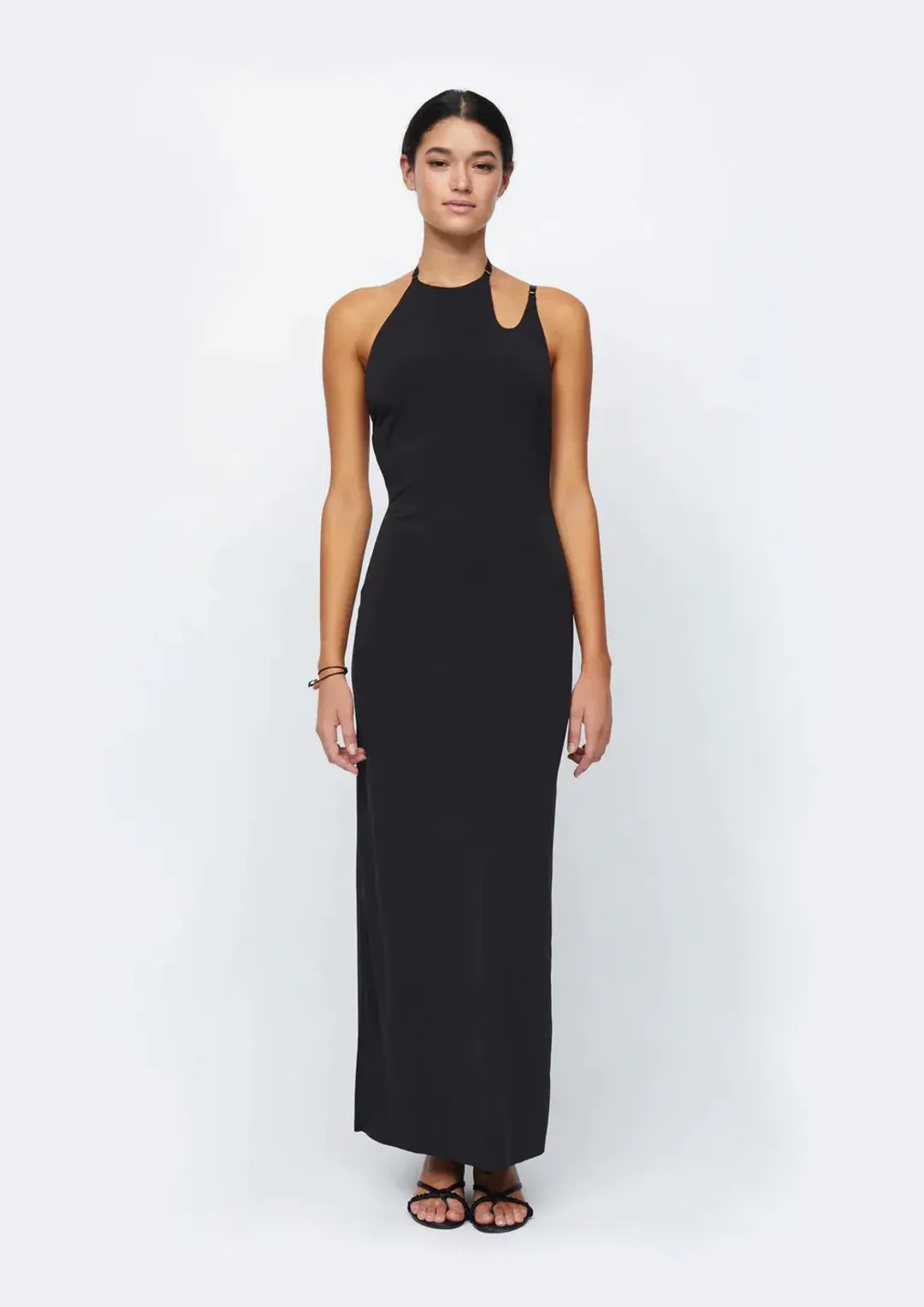 Bec & Bridge Zadie Asym Maxi Dress Black Size 6 / XS for rent on The Volte - main image