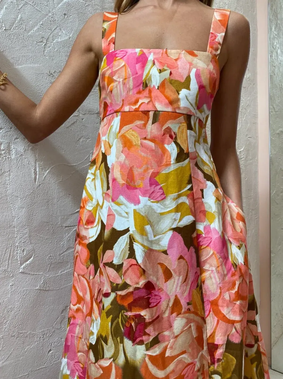 Acler Tate Dress in Pink Bouquet Size 6 - Image 3