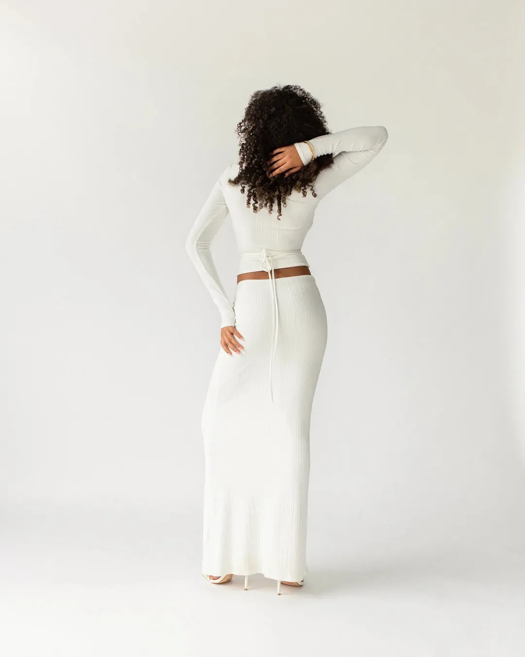 Arcina Ori Aston Dress in Ivory Size 8 for rent on The Volte - main image