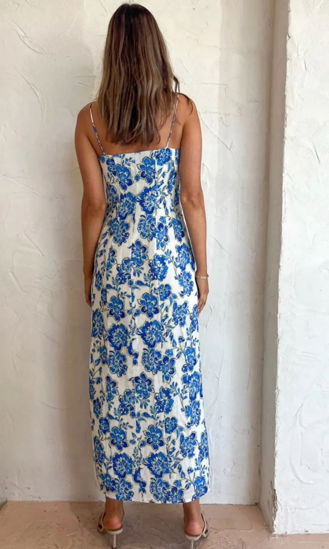 Issy Glimpse Dress In Bluebells Size 12 for rent on The Volte - main image