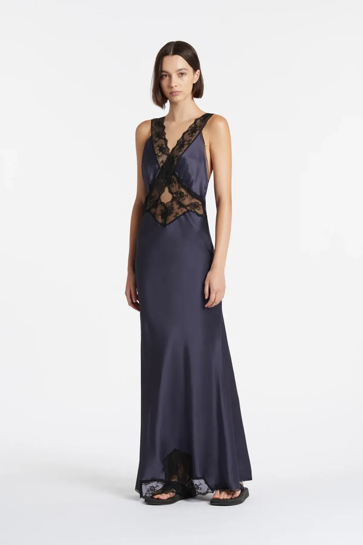 Sir The Label Aries Cut Out Gown In Navy Size 1 / AU 8 - Image 1