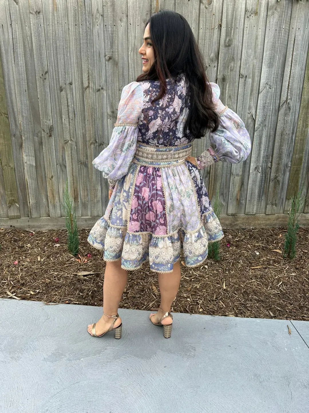 Zimmermann Celestial Mini Dress Multicolor Size 3 / Au 12-14 for rent on The Volte - main image