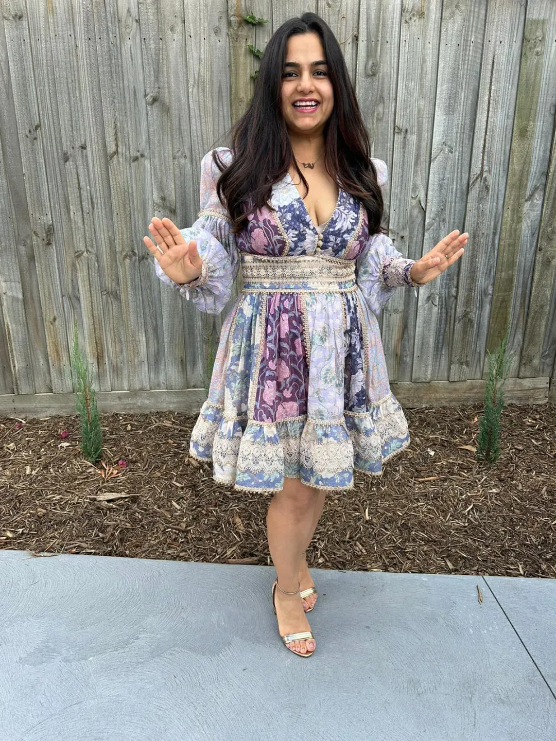Zimmermann Celestial Mini Dress Multicolor Size 3 / Au 12-14 for rent on The Volte - main image