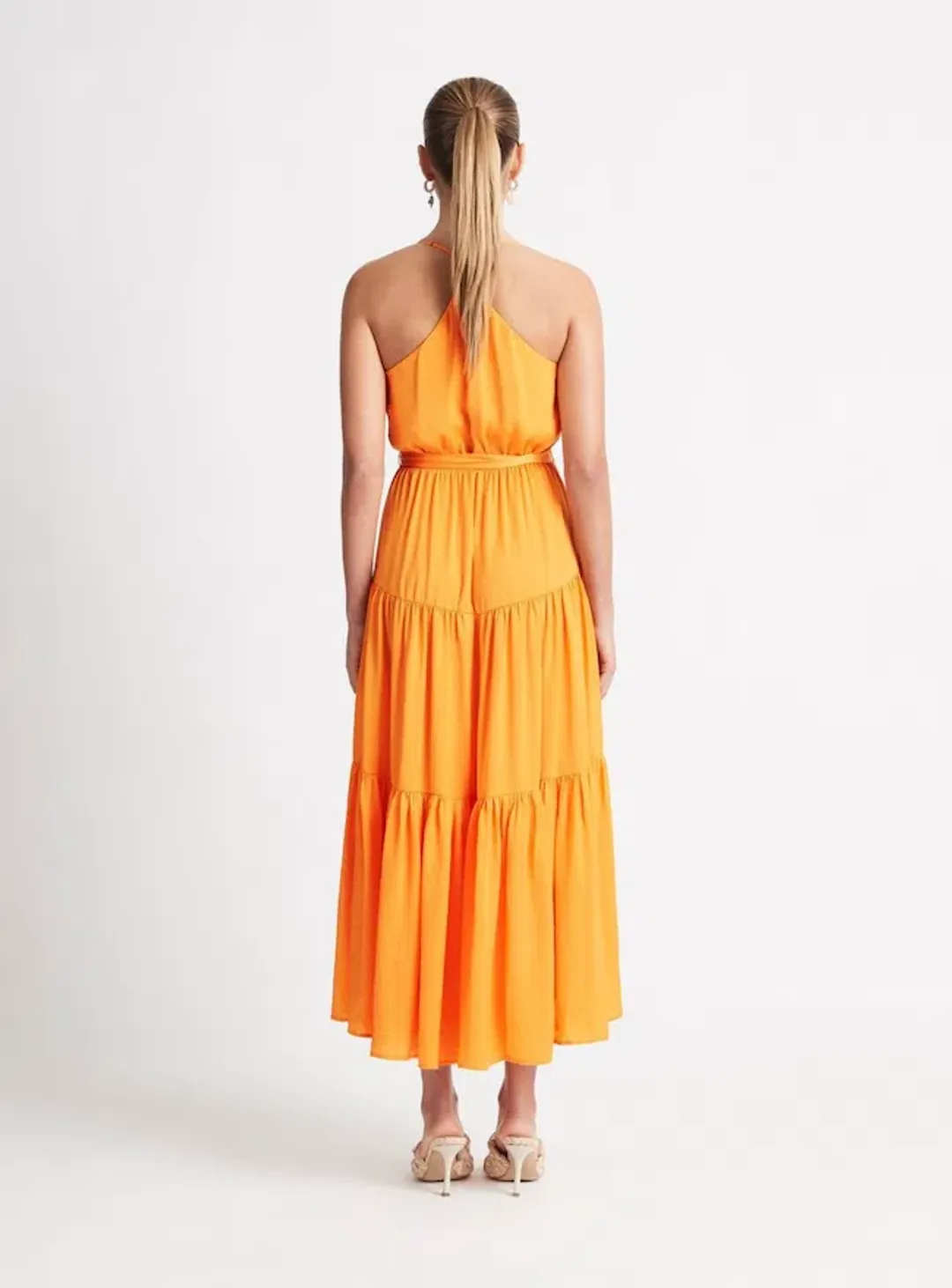 Sheike Sirocco Maxi Dress Orange Size 16 for rent on The Volte - main image