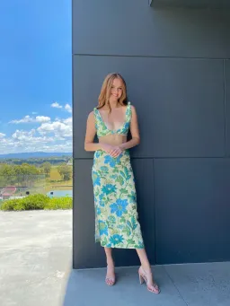 Sir the Label Alexandre Knot Bralette and Skirt Set Marguerite Print Size 1/Au 8 for rent on The Volte - image 3