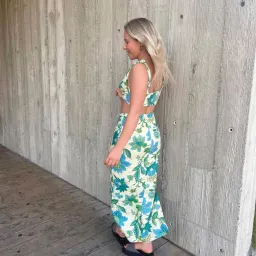 Sir the Label Alexandre Knot Bralette and Skirt Set Marguerite Print Size 1/Au 8 for rent on The Volte - image 5