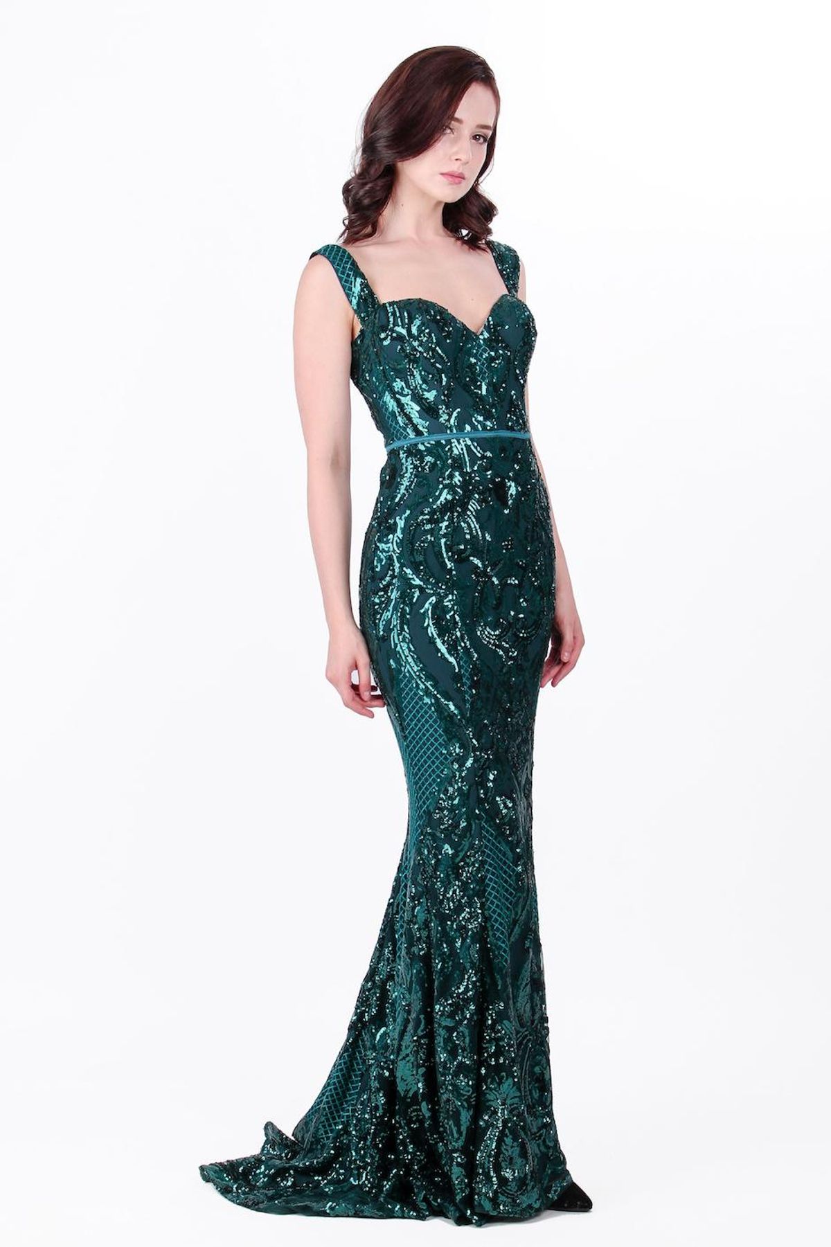 Elle Zeitoune HARRIS EMERALD GREEN GOWN - Image 4
